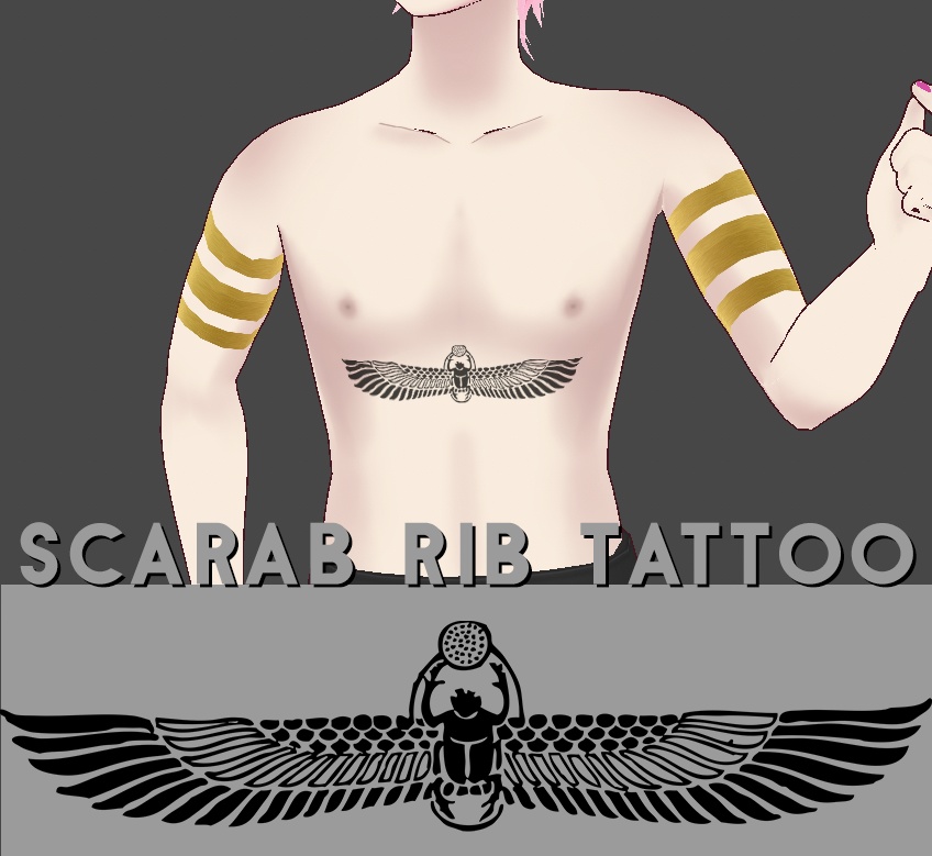 Scarab Rib Tattoo