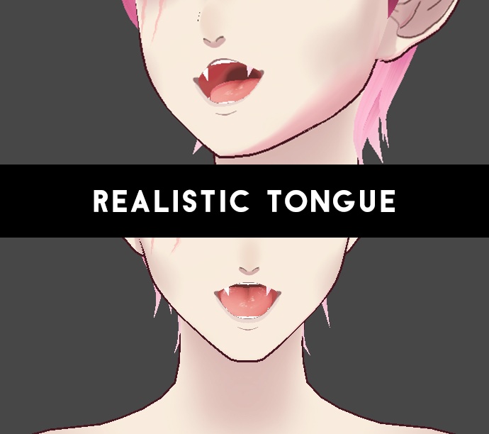 Realistic tongue texture
