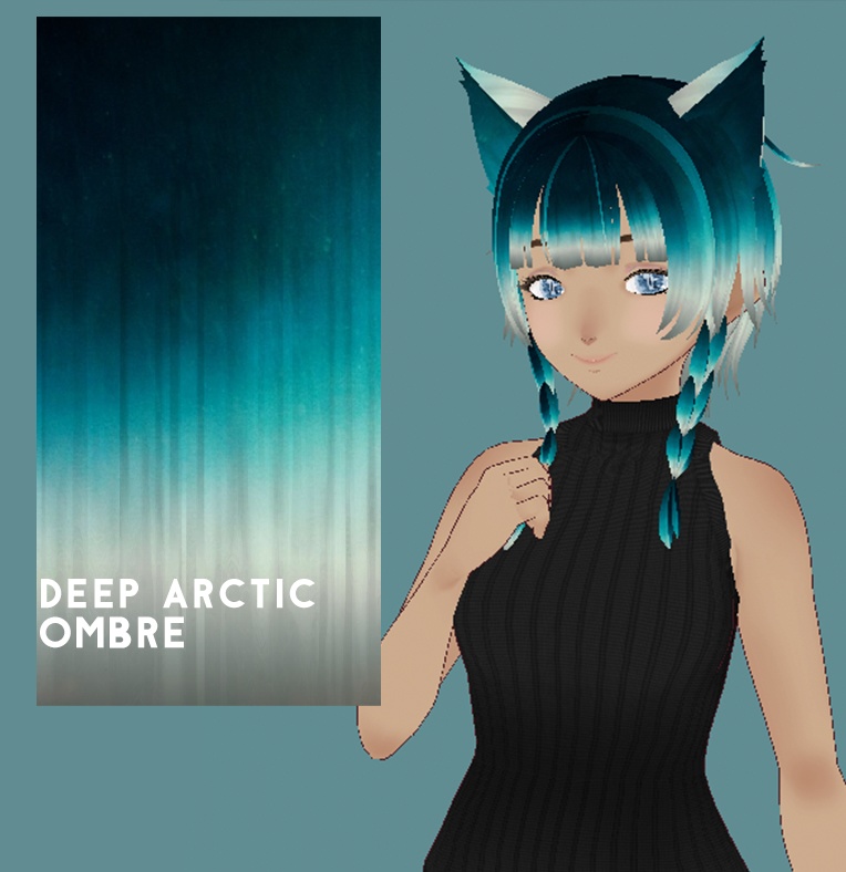 Hair color w/texture: Deep Arctic