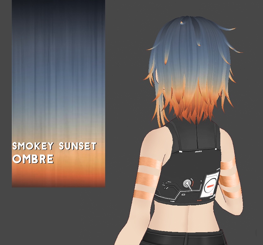 Hair Color w/texture: Smokey Sunset