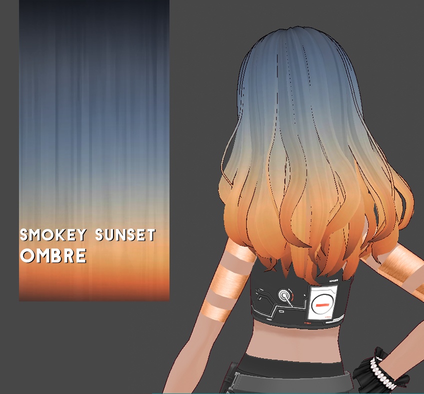 Hair Color w/texture: Smokey Sunset