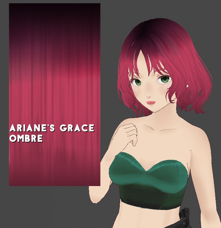 Hair Color w/texture: Ariane's Grace