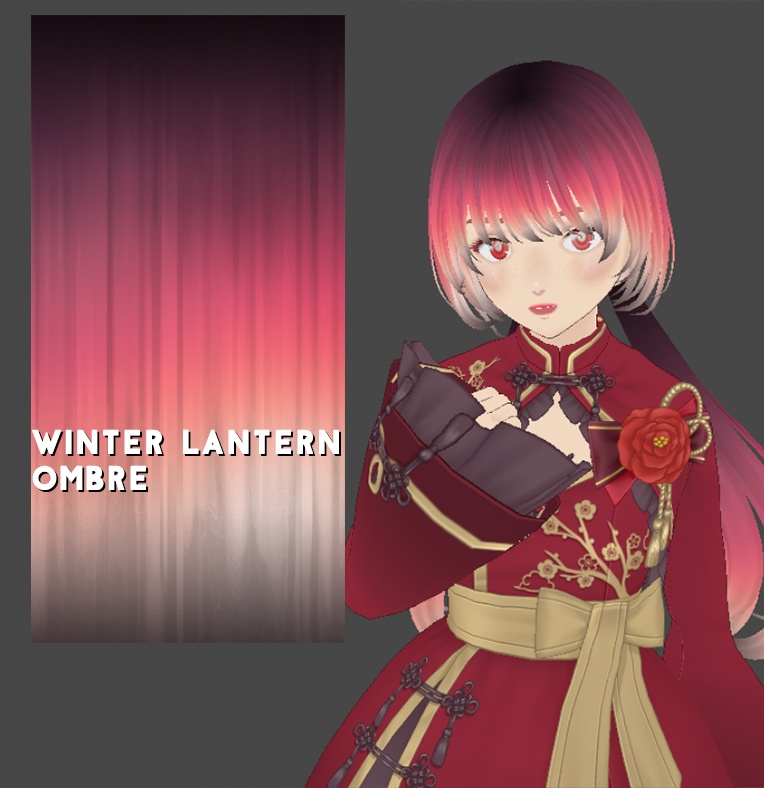 Hair Color w/texture: Winter Lantern