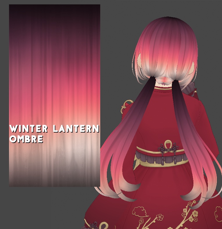 Hair Color w/texture: Winter Lantern