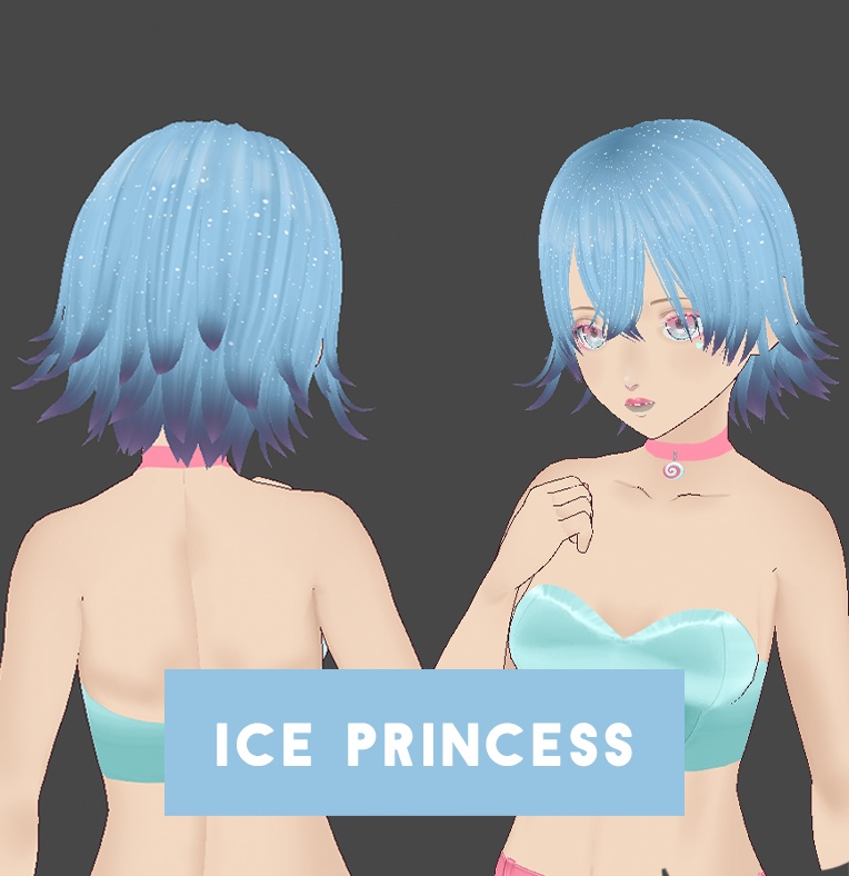 Hair color w/texture: Ice princess