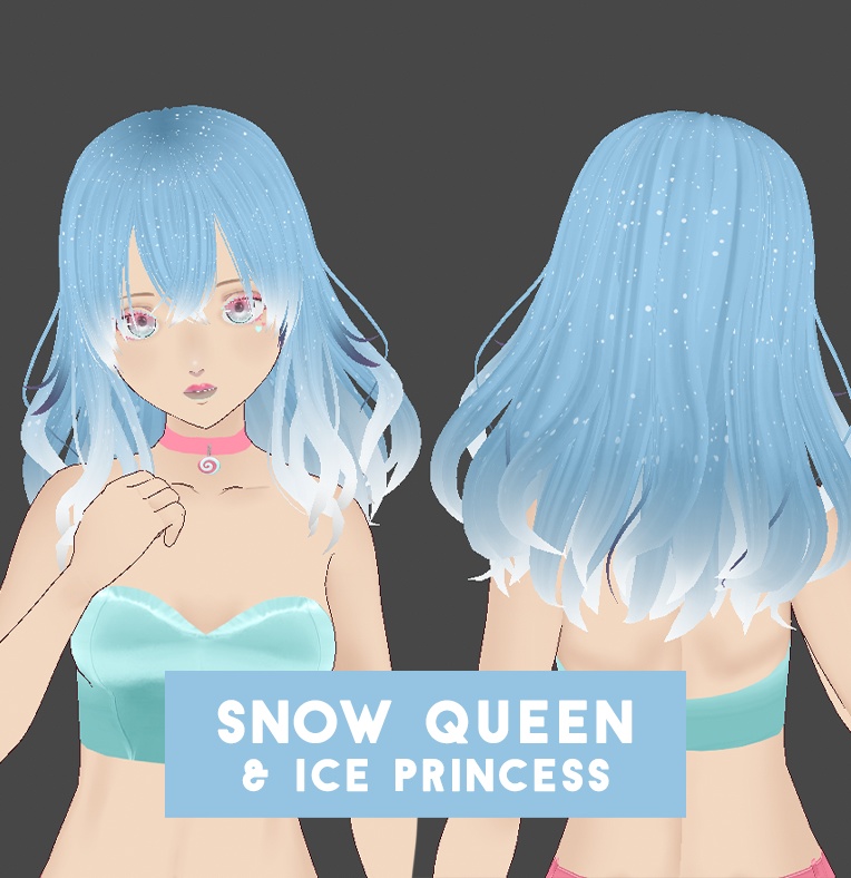 Hair color w/texture: Ice princess