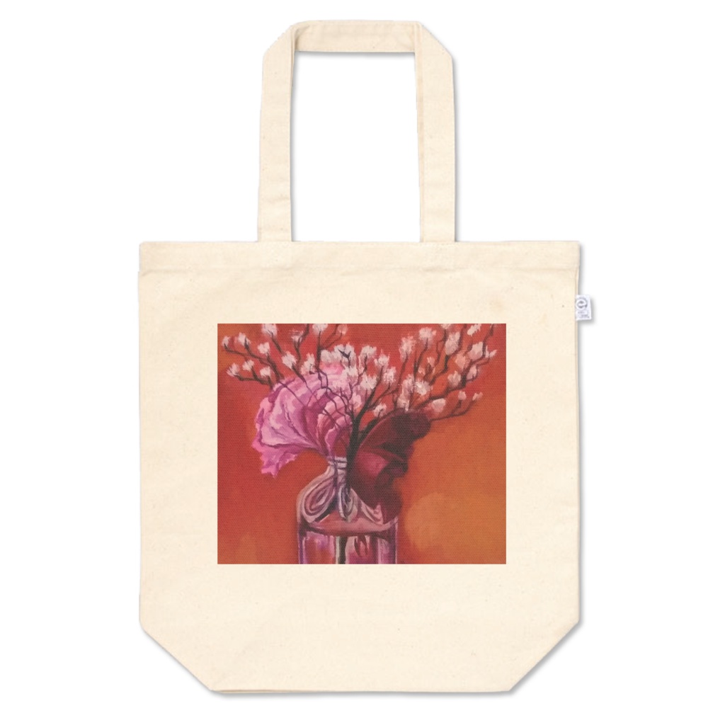 花のトートバッグ