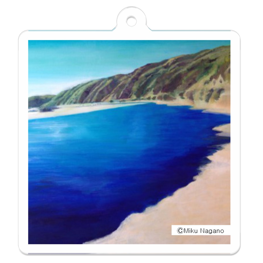 青い道すじ―アクリルキーホルダー