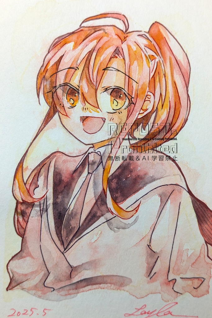 【ハガキサイズ】水彩イラスト原画