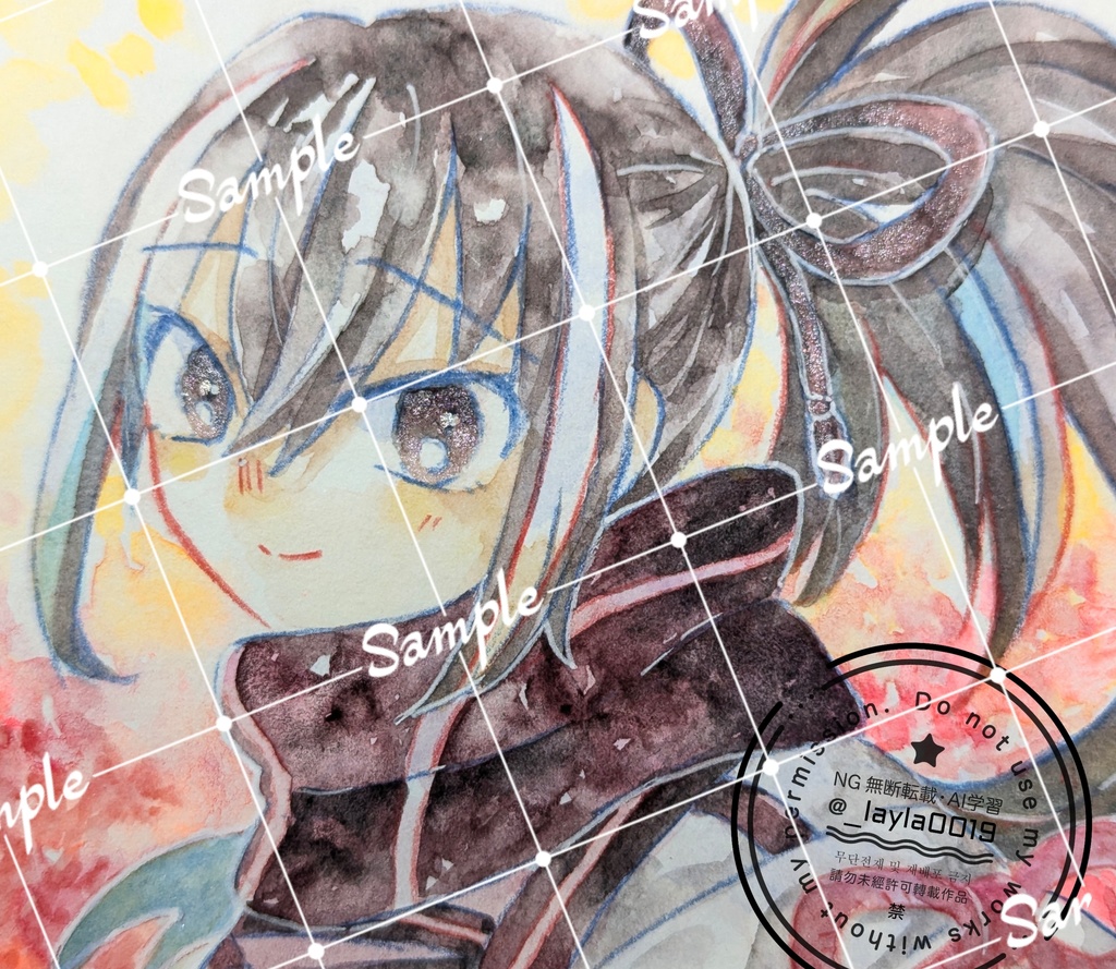【二次創作/水彩原画】河上彦斎(fgo)