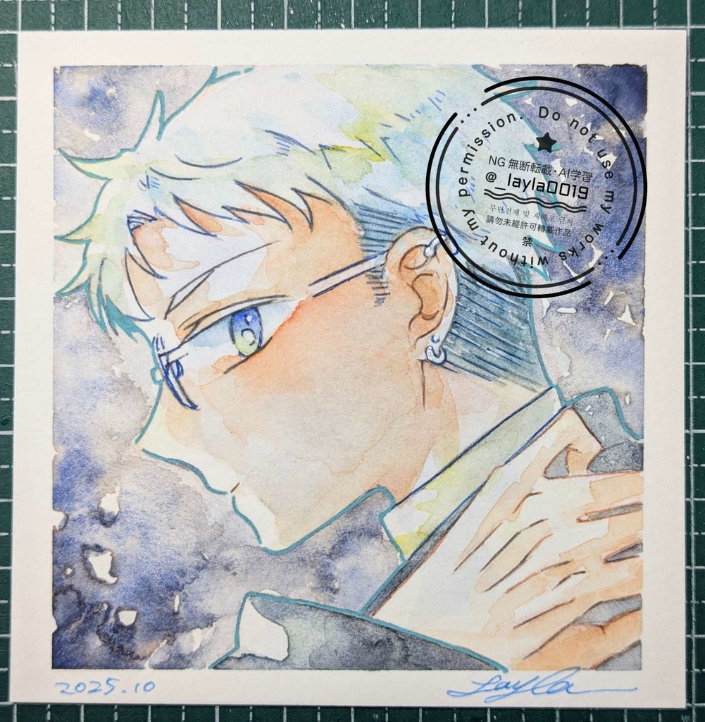 【10月】水彩原画(一次創作)