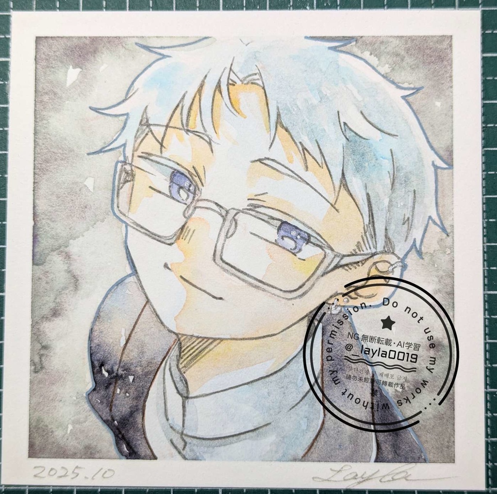 【10月】水彩原画(一次創作)