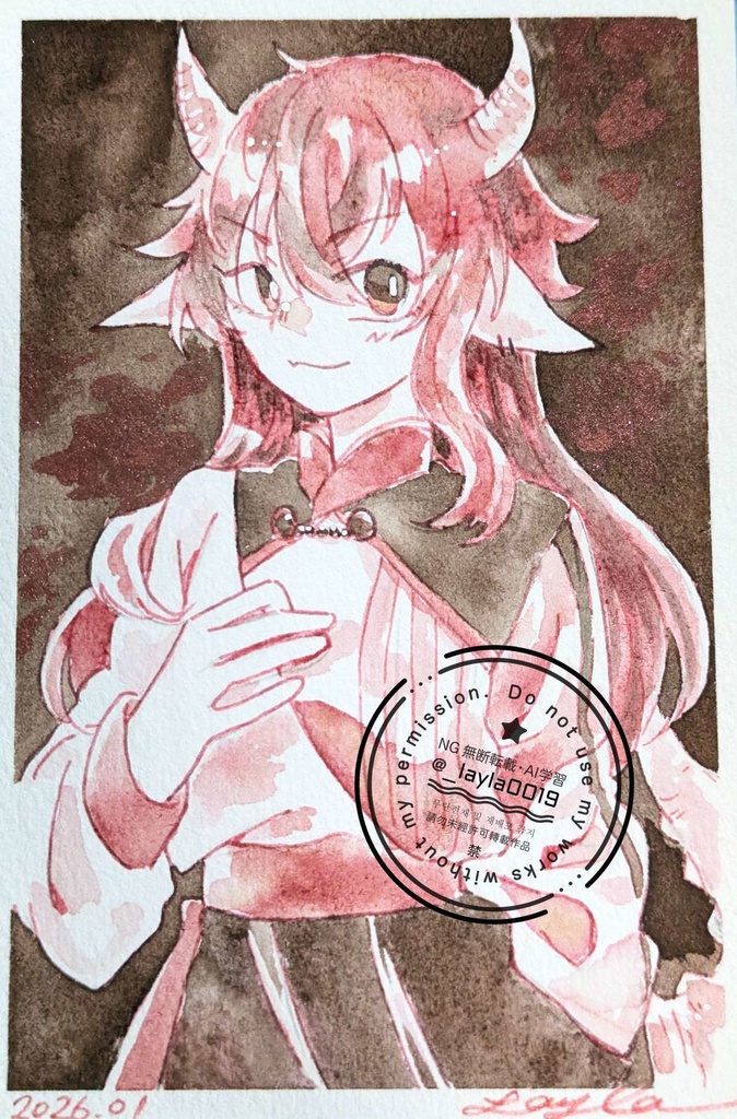 【インク原画】2026/01/12までの徒然