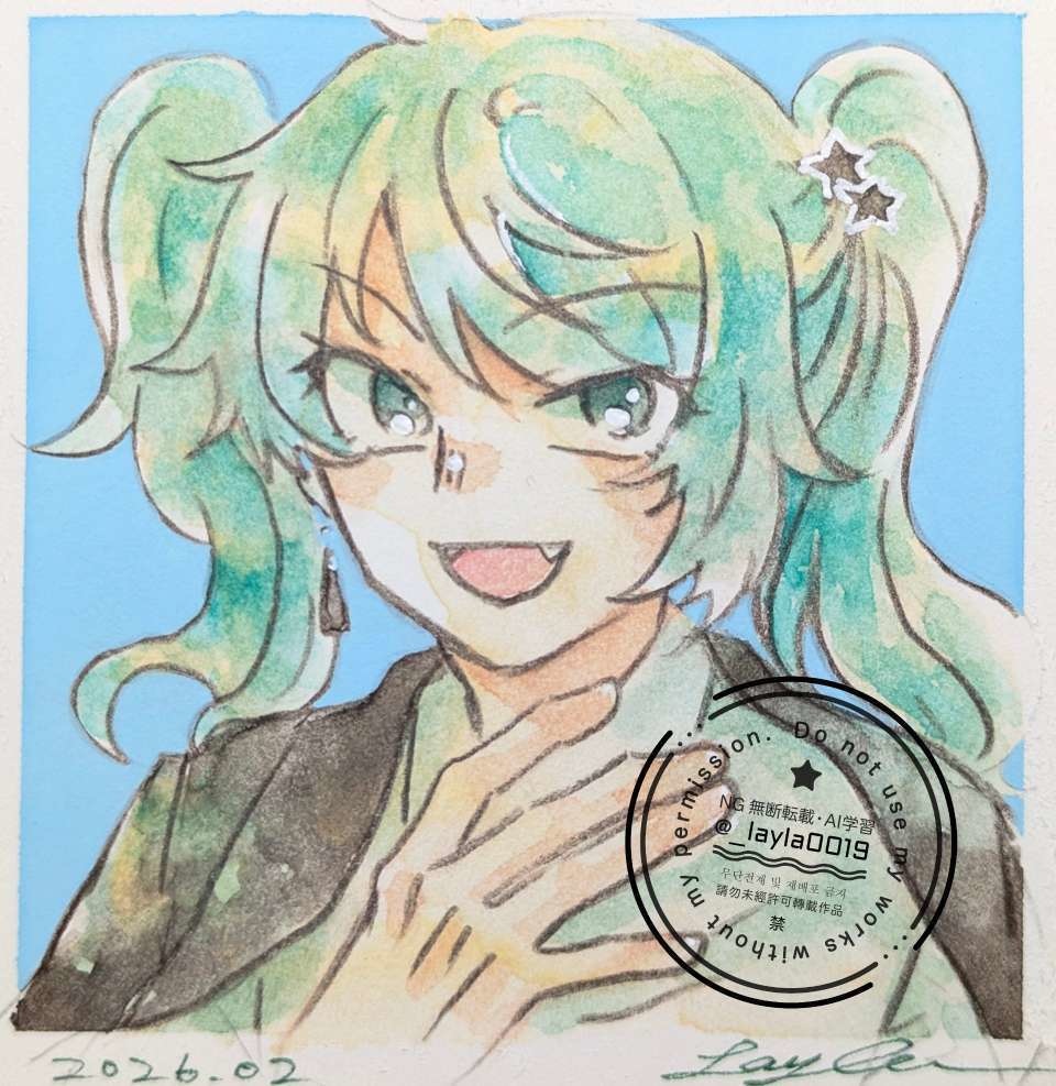 【水彩原画】2026/02/15までの徒然