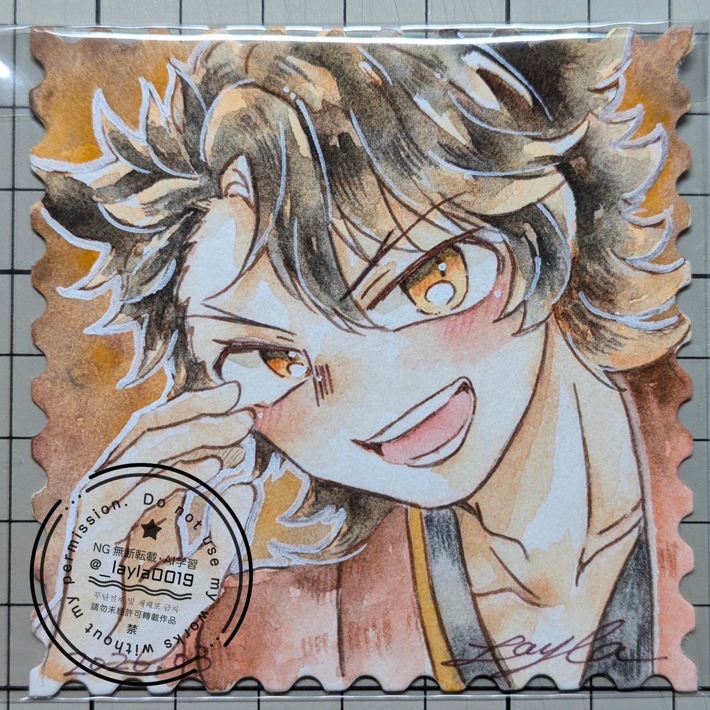 【春コミ】刀剣男士の水彩原画(蜂須賀/陸奥守/前田/次郎)