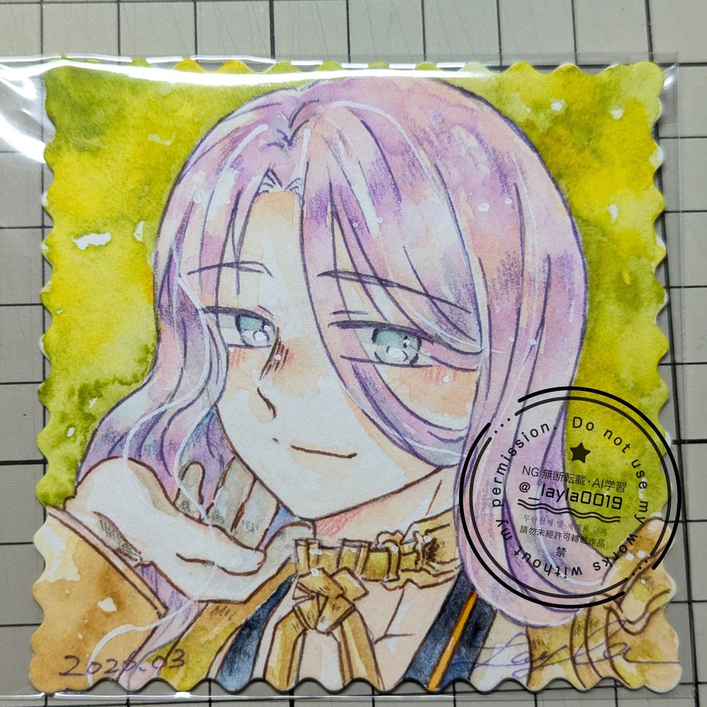 【春コミ】刀剣男士の水彩原画(蜂須賀/陸奥守/前田/次郎)