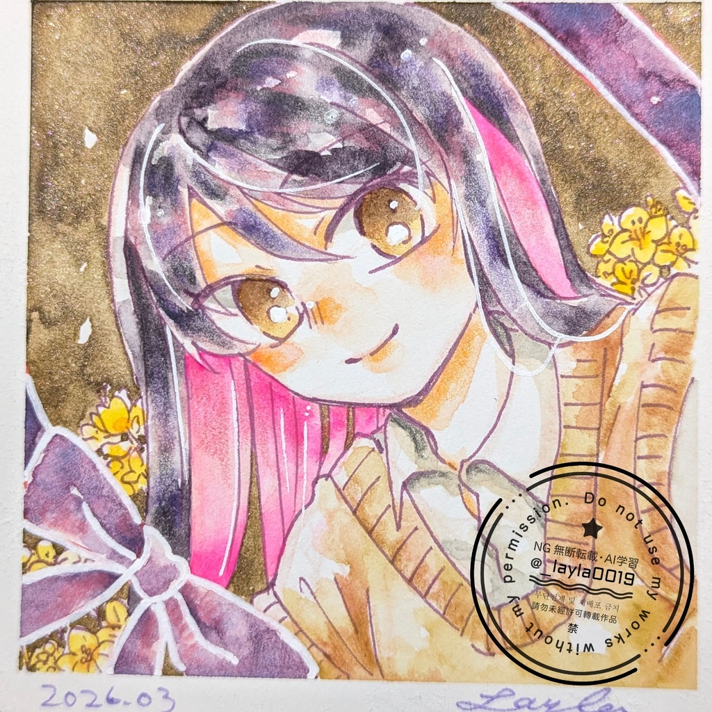 【水彩原画】3/21迄の徒然