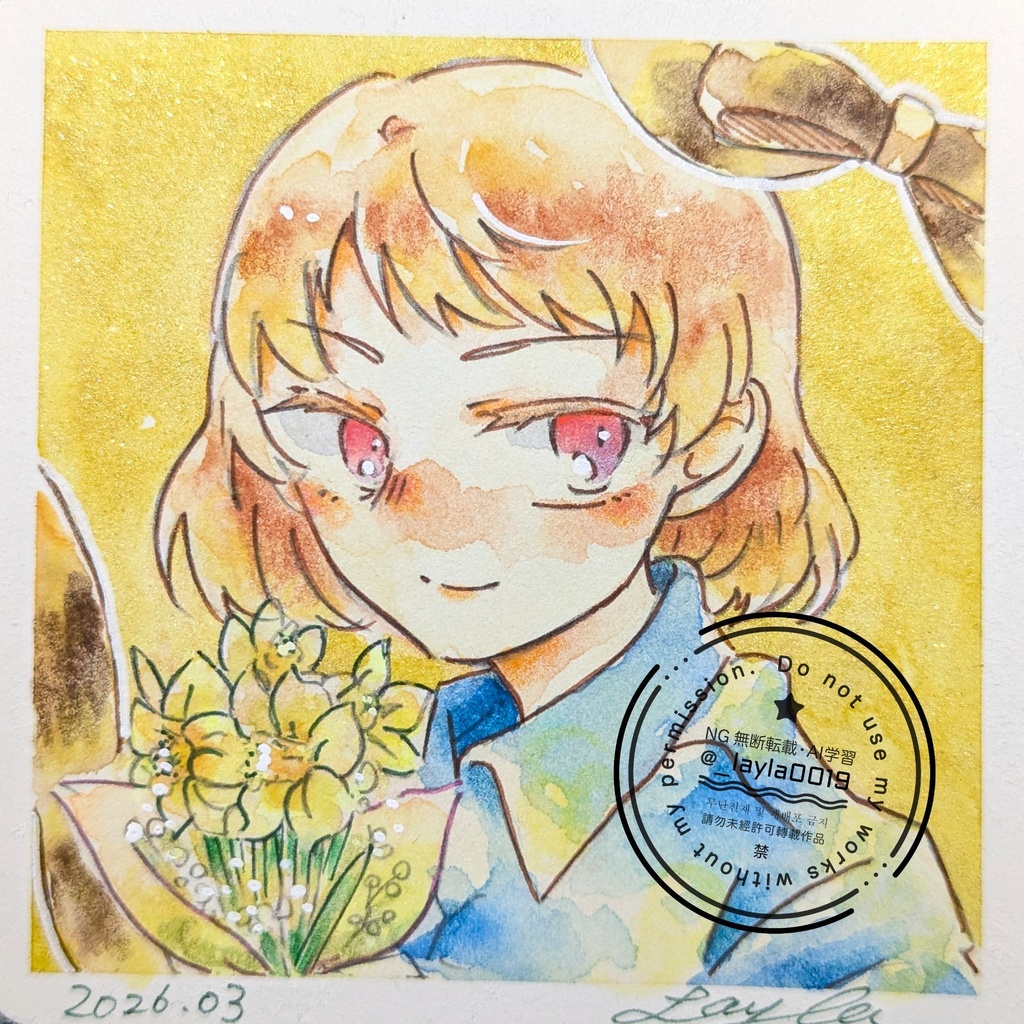 【水彩原画】3/21迄の徒然