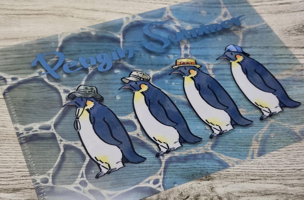 【そうさくﾏｰｹｯﾄ3】PenguinSummer A5クリアファイル