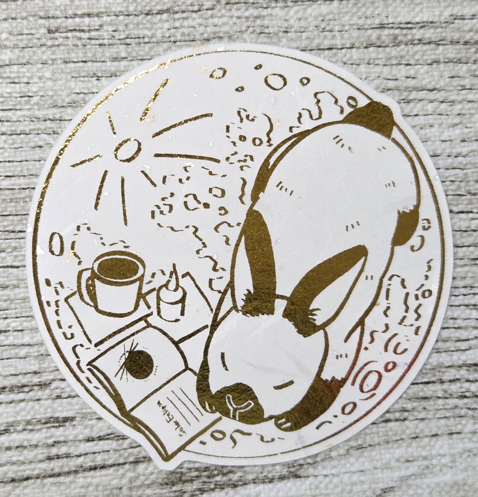 【そうさくマーケット3】満月とヒマラヤンのシール