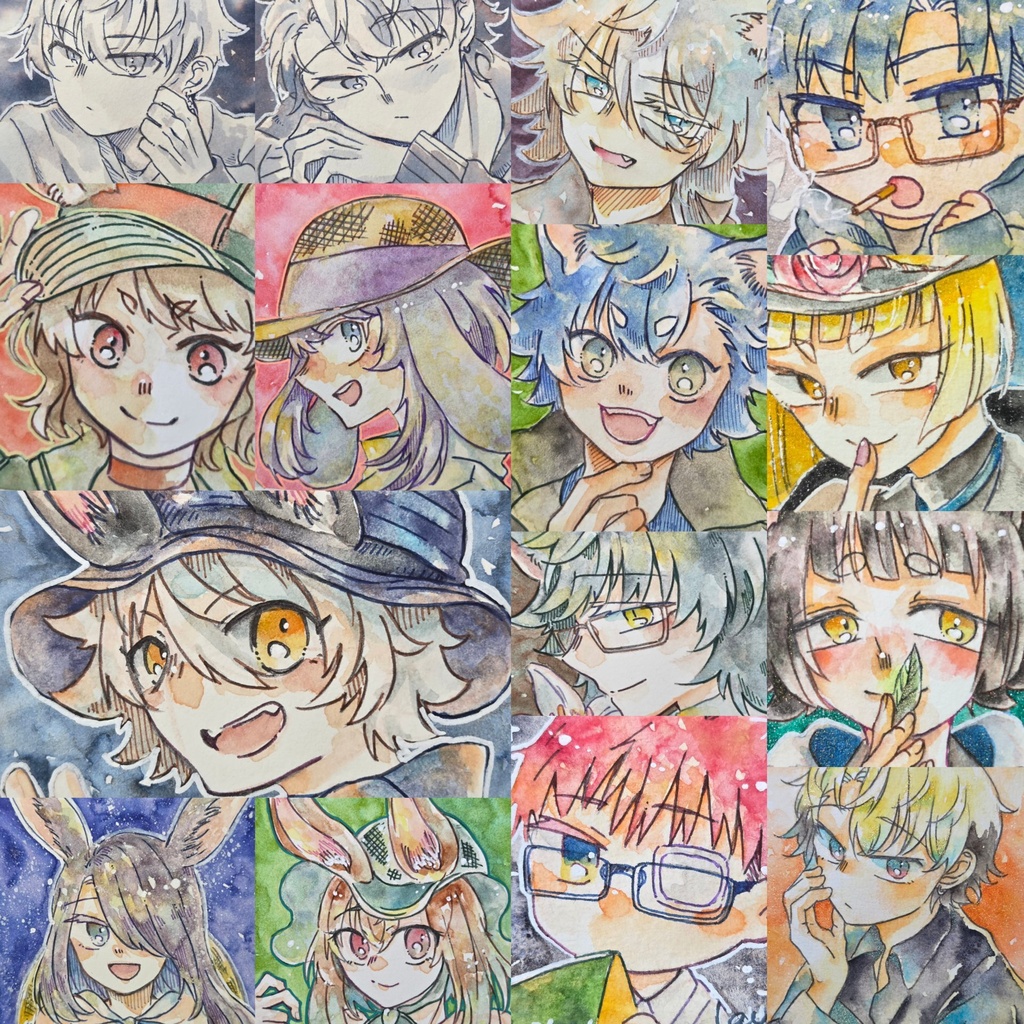 【7月】水彩イラスト原画