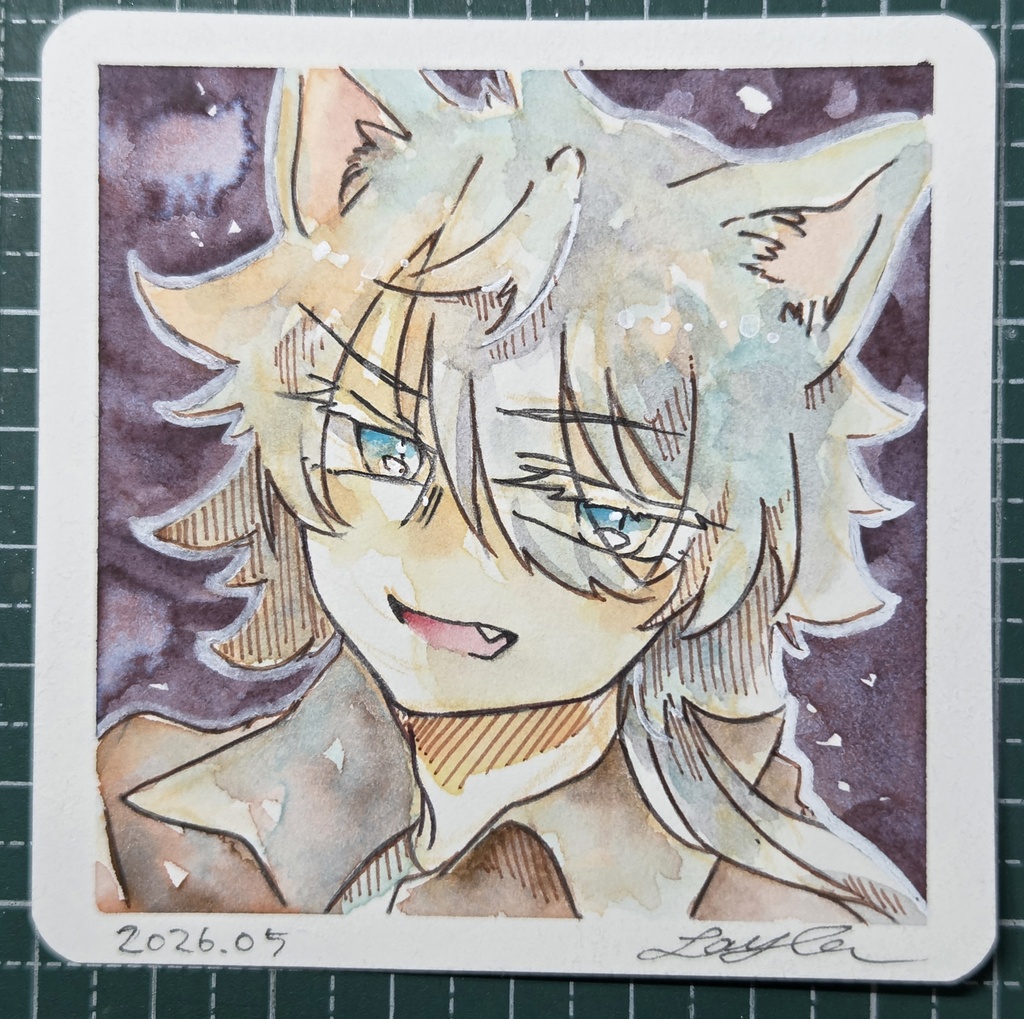 【7月】水彩イラスト原画