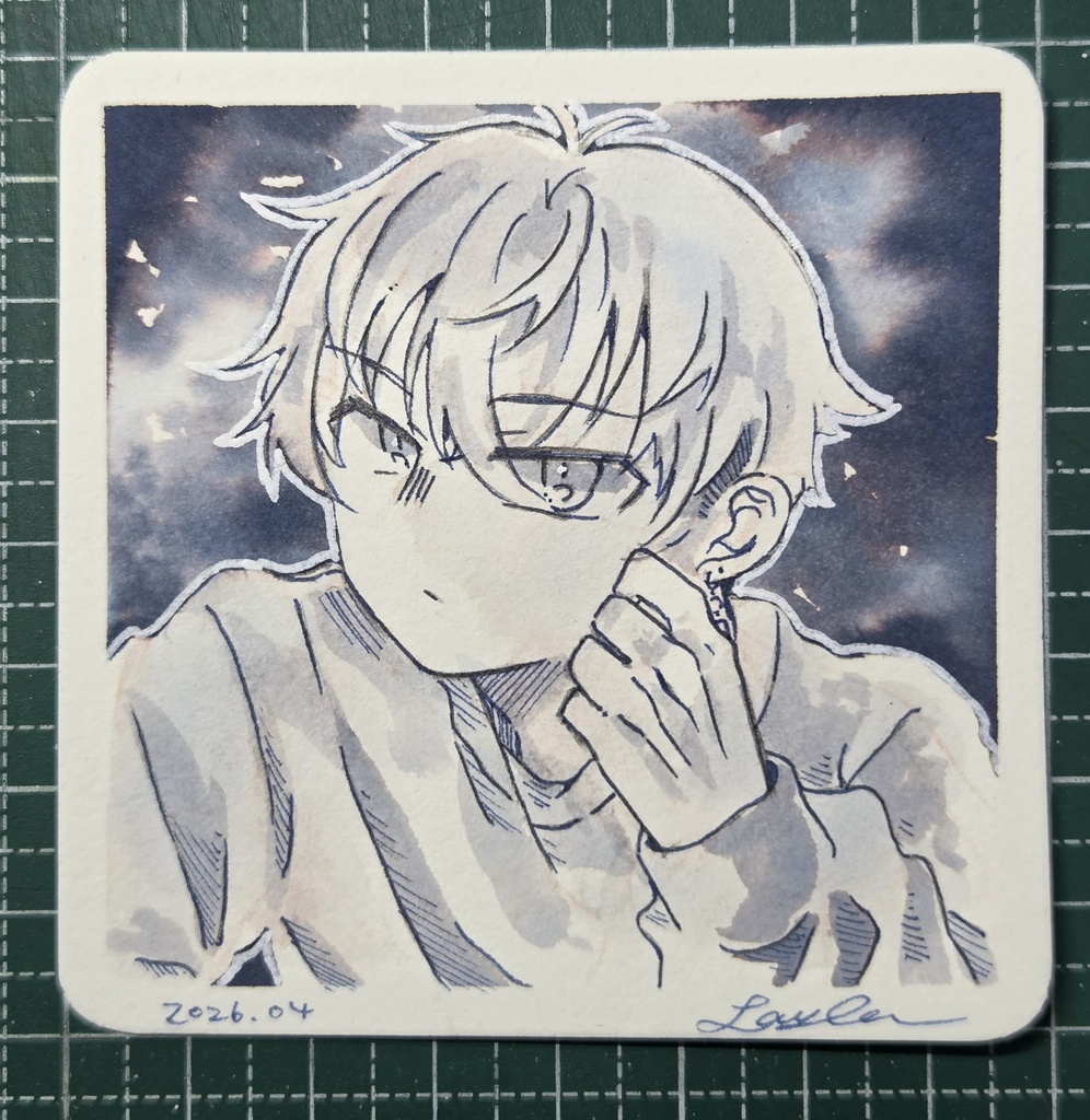 【7月】水彩イラスト原画