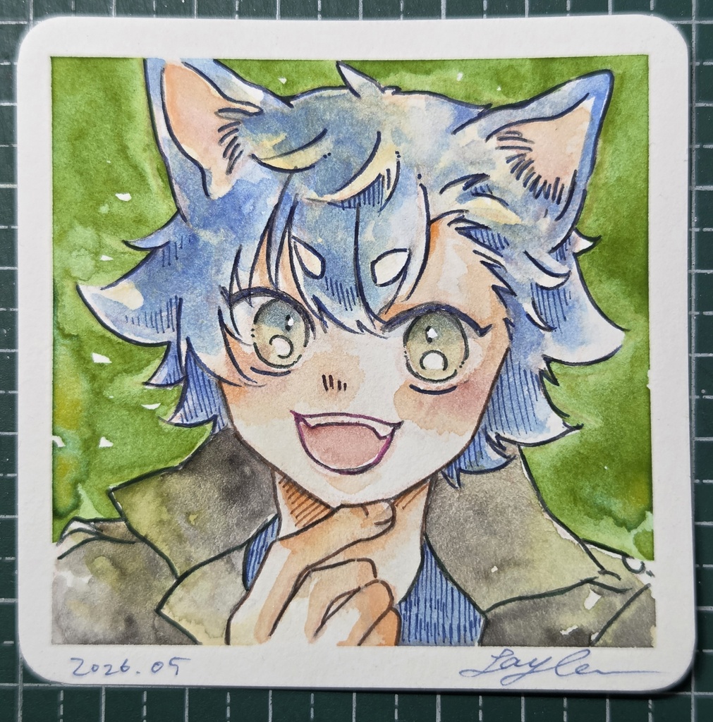 【7月】水彩イラスト原画