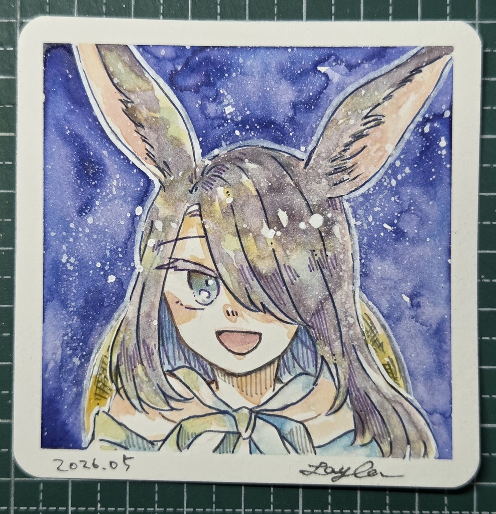【7月】水彩イラスト原画