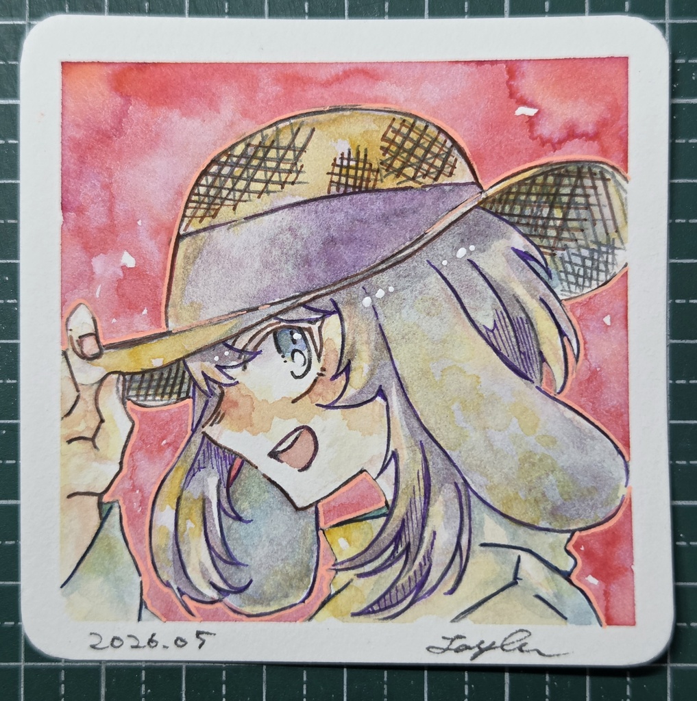 【7月】水彩イラスト原画