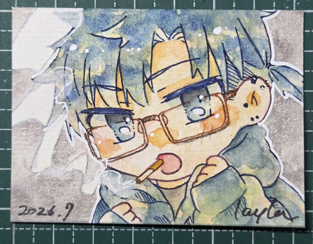 【7月】水彩イラスト原画