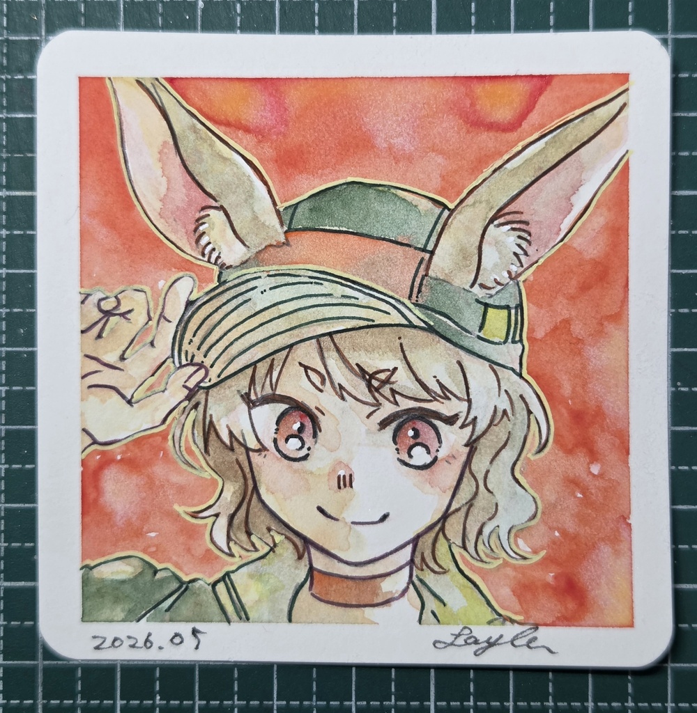 【7月】水彩イラスト原画