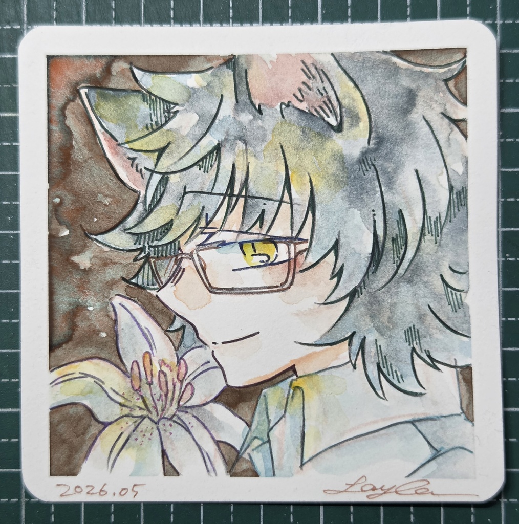 【7月】水彩イラスト原画