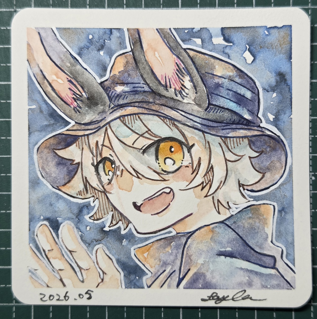 【7月】水彩イラスト原画