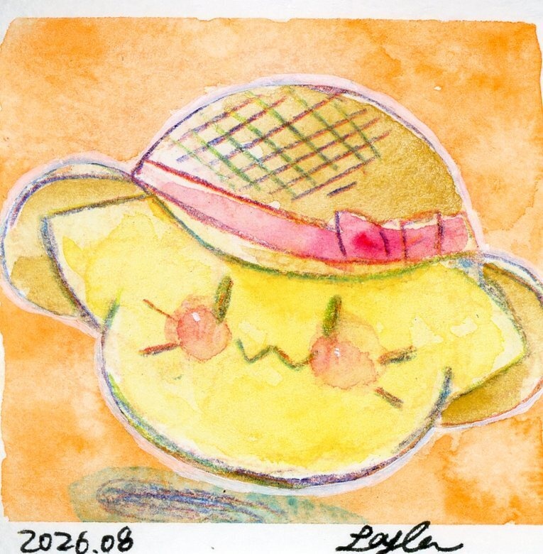 【にゃぷまつり3】にゃんぷっぷーの水彩原画(ミニミニ)