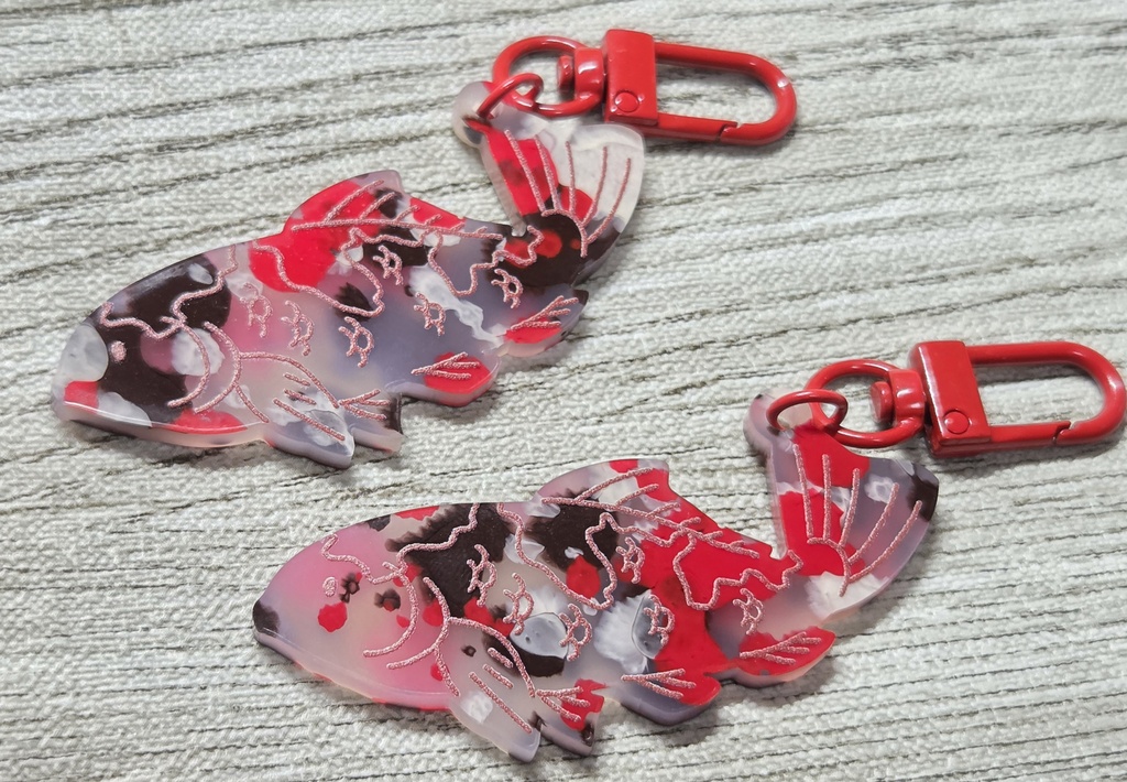 【海底遊覧巡回録】錦鯉のアクキー(プロトタイプ)