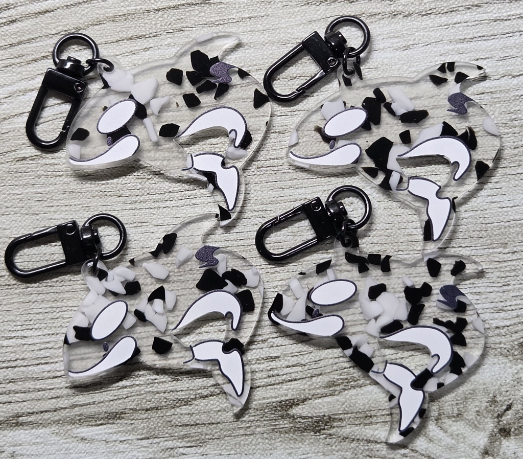 【海底遊覧巡回録】シャチのアクキー(プロトタイプ)