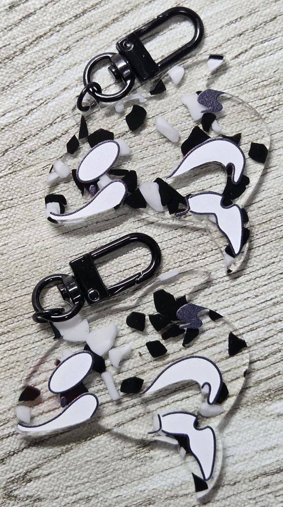 【海底遊覧巡回録】シャチのアクキー(プロトタイプ)