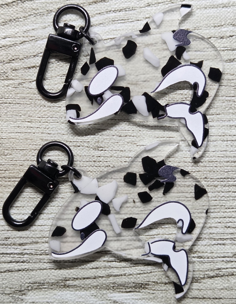 【海底遊覧巡回録】シャチのアクキー(プロトタイプ)