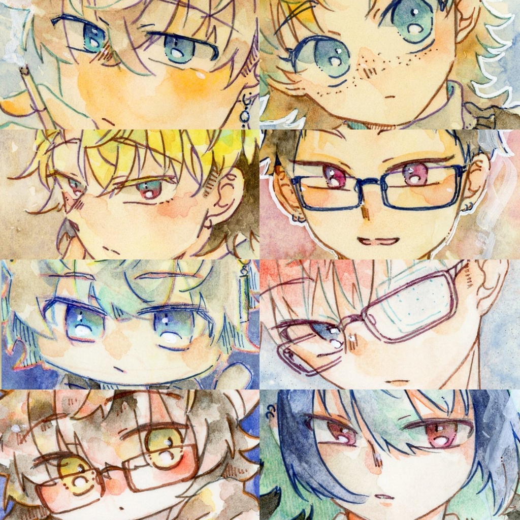 【10月】小さい水彩イラスト原画
