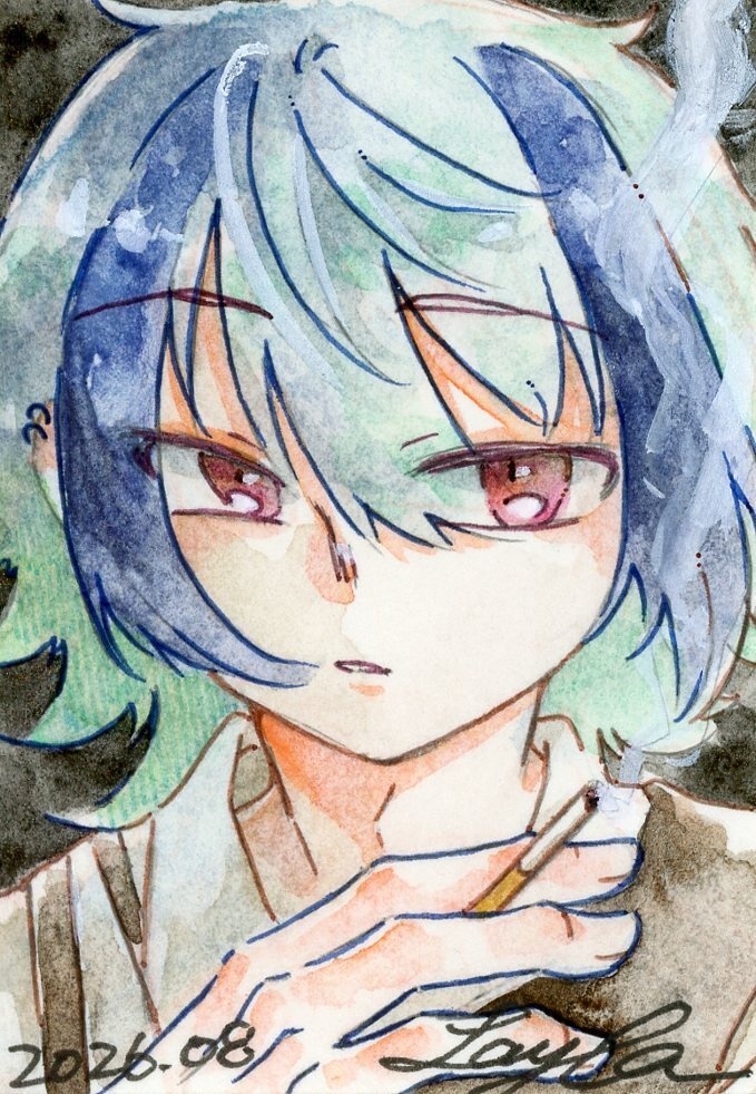 【10月】小さい水彩イラスト原画