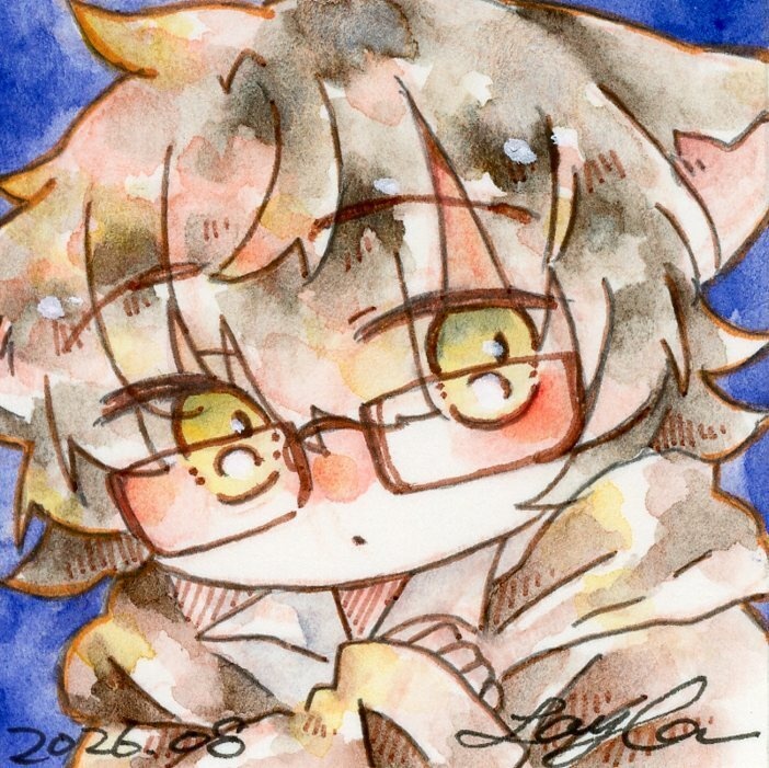 【10月】小さい水彩イラスト原画