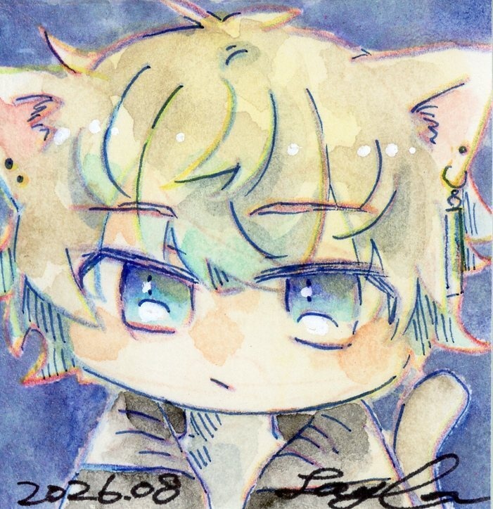 【10月】小さい水彩イラスト原画