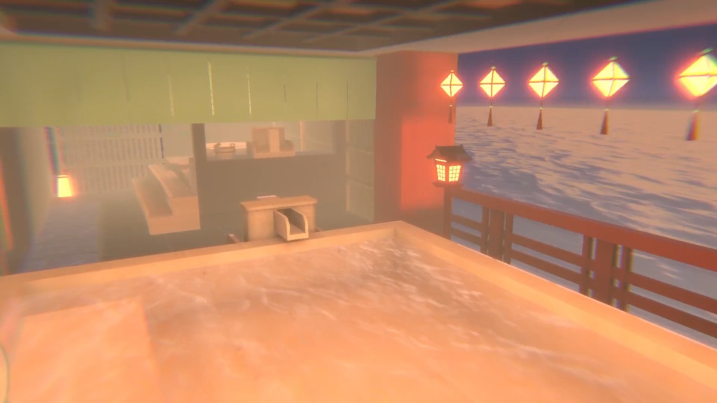 【VRChat温泉ワールド】BOOTH_Onsen01『ひのきの湯』【PC対応】