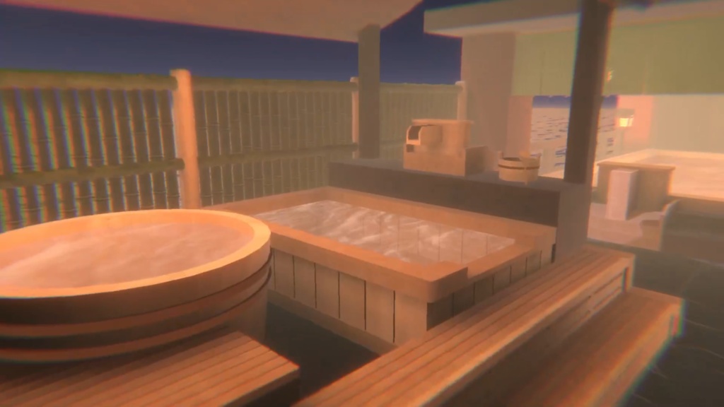 【VRChat温泉ワールド】BOOTH_Onsen01『ひのきの湯』【PC対応】