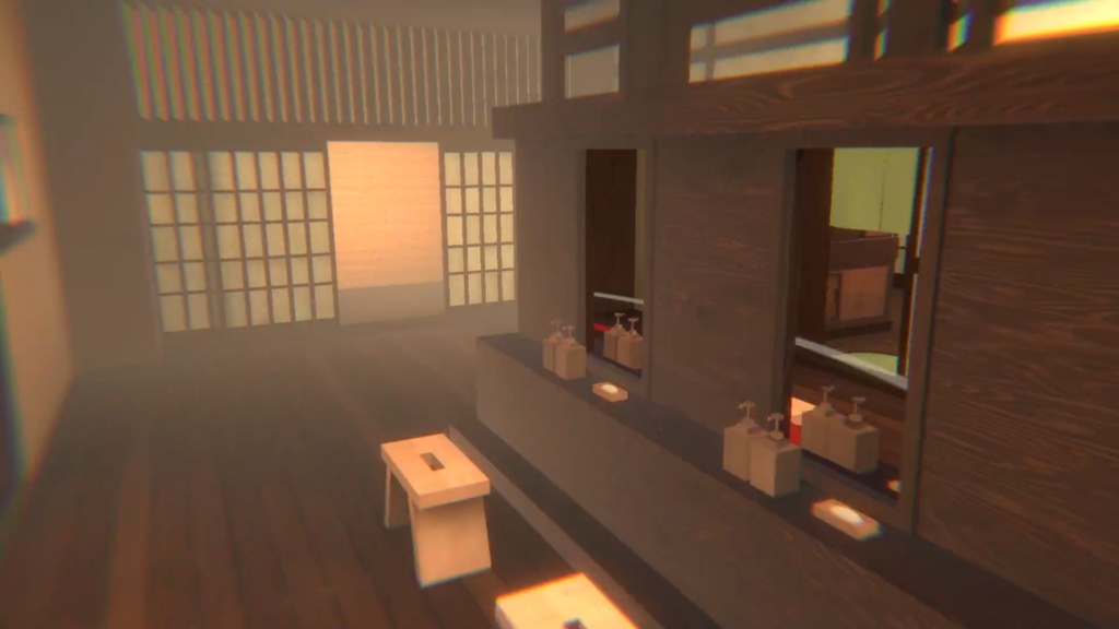【VRChat温泉ワールド】BOOTH_Onsen01『ひのきの湯』【PC対応】