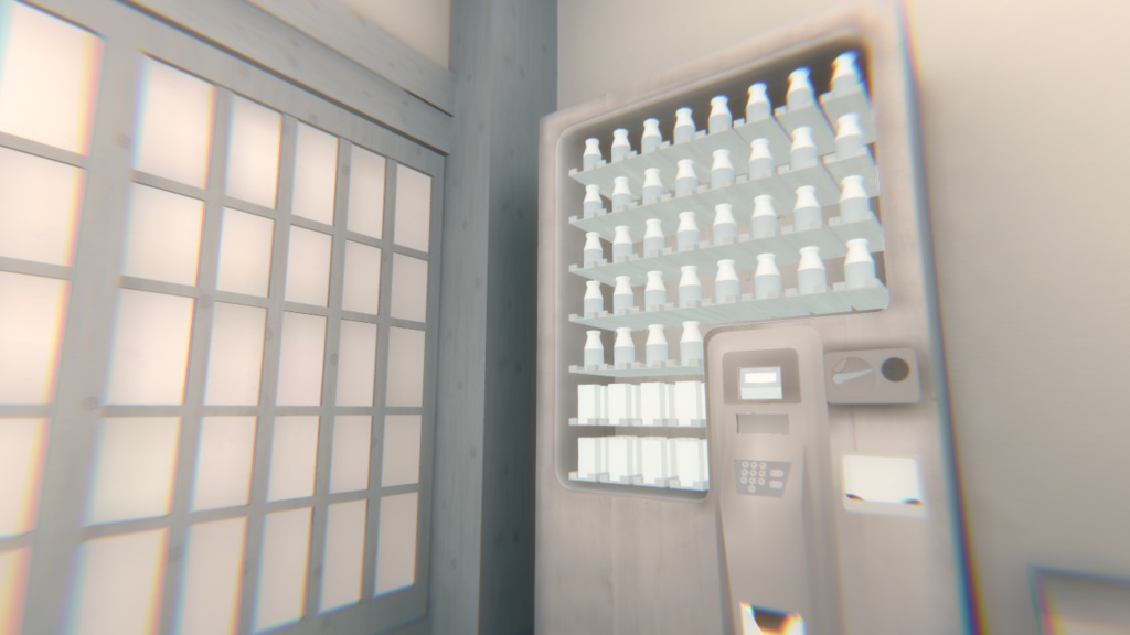 【VRChat】まっ白温泉ワールド『純白温泉』【Unity/blender/FBX】