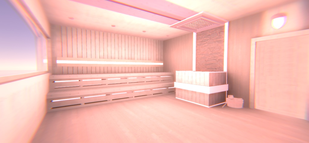 【VRChat】ピンクの温泉ワールド『ゆめかわ温泉』【Unity/blender/FBX】