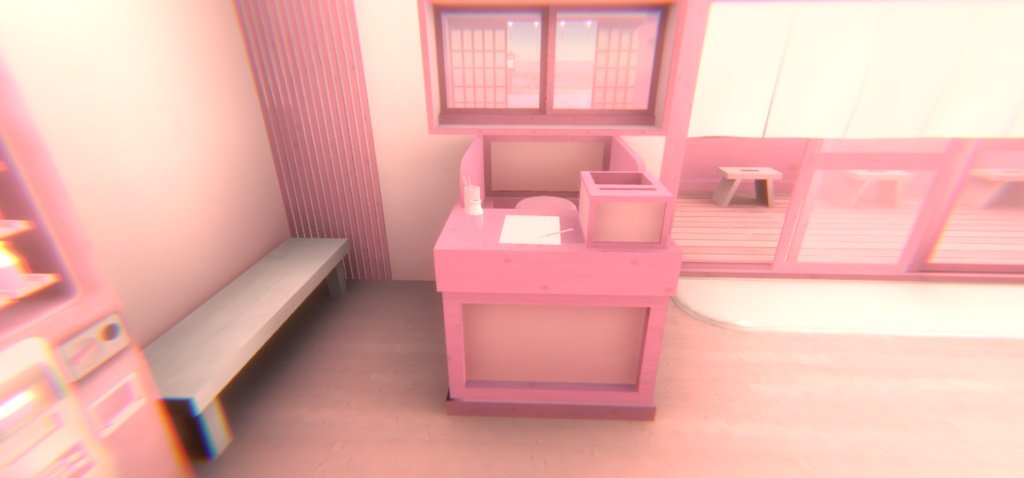 【VRChat】ピンクの温泉ワールド『ゆめかわ温泉』【Unity/blender/FBX】