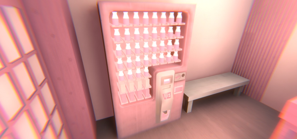 【VRChat】ピンクの温泉ワールド『ゆめかわ温泉』【Unity/blender/FBX】